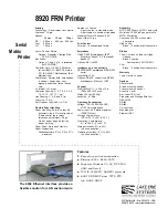 Предварительный просмотр 2 страницы Lake Erie Systems 8920 FRN User Manual