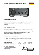 Preview for 10 page of Lake People PHONE-AMP G103-MK II S User Manual