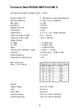 Preview for 21 page of Lake People PHONE-AMP G103-MK II S User Manual