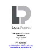 Preview for 28 page of Lake People PHONE-AMP G105 User Manual