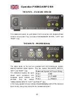 Preview for 20 page of Lake People PHONE AMP G109 P User Manual