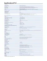 Preview for 8 page of Lake LM 26 Specifications