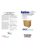 lakeair LA-Table M(120v) Operating And Service Manual preview