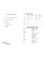 Preview for 2 page of lakeair LA-Table M(120v) Operating And Service Manual