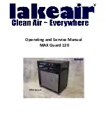 Предварительный просмотр 1 страницы lakeair MAX Guard 120 Operating And Service Manual