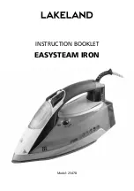 Lakeland EASYSTEAM IRON 25478 Instruction Booklet preview