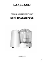 Предварительный просмотр 17 страницы Lakeland MINI CHOPPER PLUS Instruction Booklet