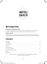 Preview for 3 page of Lakeland Nutri Snack NS005 Instruction Manual