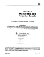 Lakeshore DRC-82C User Manual preview