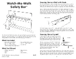 Предварительный просмотр 1 страницы Lakeshore Watch-Me-Walk Safety Bar Manual