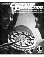 Lakeside Computer Perfection Operating Instructions And Game Rules preview