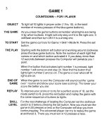 Preview for 4 page of Lakeside Computer Perfection Operating Instructions And Game Rules