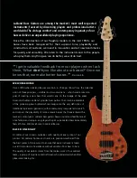 Предварительный просмотр 3 страницы Lakland 44-01 Basses Brochure