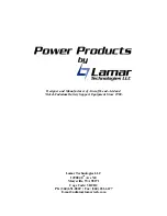 Preview for 44 page of LAMAR CA-1550-CML Instruction Manual