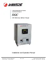 Preview for 1 page of Lamarche SGC Installation And Operation Manual