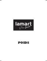 lamart POIDS User Manual preview