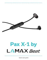 LAMAX BEAT Pax X-1 Quick Start Manual preview