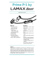 LAMAX BEAT Prime P-1 Quick Start Manual preview