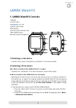 Предварительный просмотр 4 страницы LAMAX WatchY3 User Manual