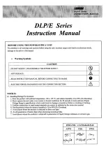 Lambda DLP/E Series Instruction Manual preview