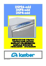 Предварительный просмотр 1 страницы lamber DSP26-add Instruction Manual