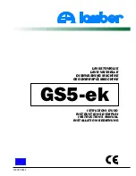 Preview for 1 page of lamber GS5-ek Instruction Manual