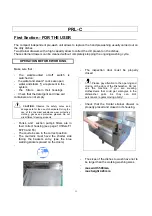 Предварительный просмотр 11 страницы lamber PRL-C Instruction Manual