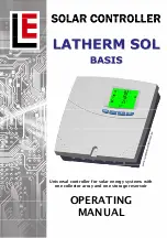 Предварительный просмотр 1 страницы LAMBERTI ELEKTRONIK LATHERM SOL BASIS Operating Manual