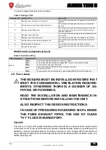 Preview for 312 page of Lamborghini Caloreclima ALHENA TECH H Instructions For Use, Installation And Maintenance