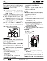 Предварительный просмотр 18 страницы Lamborghini Caloreclima AXE 3 32 B 100 Instruction For Use & Installation Instructions