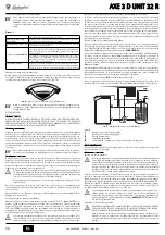 Предварительный просмотр 36 страницы Lamborghini Caloreclima AXE 3 D UNIT 32 R Instructions For Use, Installation And Maintenance