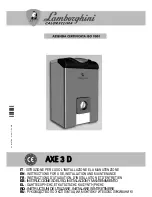 Lamborghini Caloreclima AXE 3 D Instructions For Use, Installation And Maintenance preview