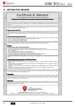 Preview for 56 page of Lamborghini Caloreclima DORA TECH 90 LT User, Installation, And Maintenance Manual