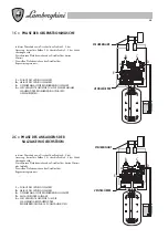 Предварительный просмотр 68 страницы Lamborghini Caloreclima DOUBLE 125 Installation - Use - Maintenance