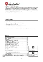 Предварительный просмотр 72 страницы Lamborghini Caloreclima EM 35-E Installation And Maintenance Manual