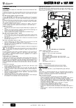 Preview for 4 page of Lamborghini Caloreclima GASTER N 67 AW Instructions For Use, Installation & Maintenance