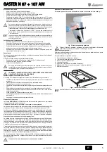 Preview for 5 page of Lamborghini Caloreclima GASTER N 67 AW Instructions For Use, Installation & Maintenance