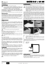 Preview for 10 page of Lamborghini Caloreclima GASTER N 67 AW Instructions For Use, Installation & Maintenance