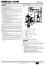 Предварительный просмотр 11 страницы Lamborghini Caloreclima GASTER N 67 AW Instructions For Use, Installation & Maintenance