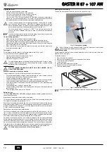 Предварительный просмотр 12 страницы Lamborghini Caloreclima GASTER N 67 AW Instructions For Use, Installation & Maintenance