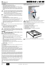 Preview for 26 page of Lamborghini Caloreclima GASTER N 67 AW Instructions For Use, Installation & Maintenance