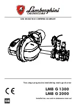 Lamborghini Caloreclima LMB G 1300 Instructions For Installation, Use And Maintenance Manual preview