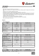 Preview for 73 page of Lamborghini Caloreclima LMB G 300 Instructions For Installation, Use And Maintenance Manual