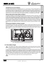 Предварительный просмотр 73 страницы Lamborghini Caloreclima NINFA 24 MCS Instructions For Use, Installation And Maintenance