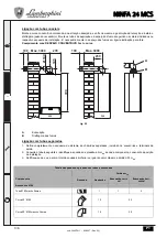 Предварительный просмотр 136 страницы Lamborghini Caloreclima NINFA 24 MCS Instructions For Use, Installation And Maintenance