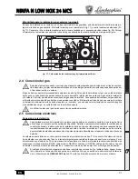 Preview for 41 page of Lamborghini Caloreclima NINFA N LOW NOX 24 MCS Instructions For Use, Installation And Maintenance