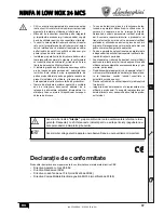 Preview for 87 page of Lamborghini Caloreclima NINFA N LOW NOX 24 MCS Instructions For Use, Installation And Maintenance