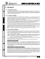 Preview for 96 page of Lamborghini Caloreclima NINFA N LOW NOX 24 MCS Instructions For Use, Installation And Maintenance