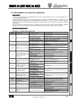 Preview for 135 page of Lamborghini Caloreclima NINFA N LOW NOX 24 MCS Instructions For Use, Installation And Maintenance