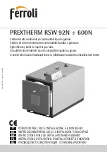 Lamborghini Caloreclima PREXTHERM RSW 92N Instruction For Use, Installation And Assembly preview